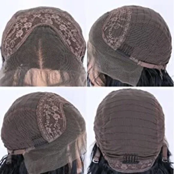 Ombre Blue Curly Lace Wig
